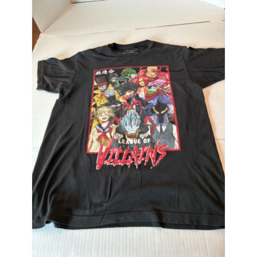 My Hero Academia League of Villains T Shirt Large Black Anime Crunchyroll MHA